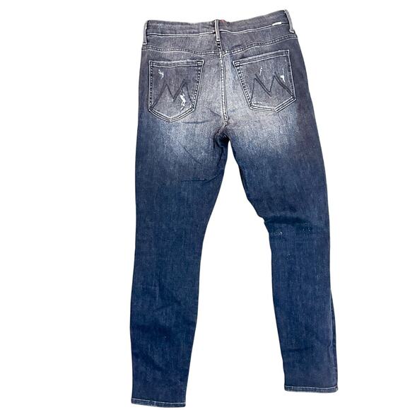 Mother High Waisted Looker Ankle Leave The Lights On Gray Denim Jean Size 30 - Picture 3 of 10